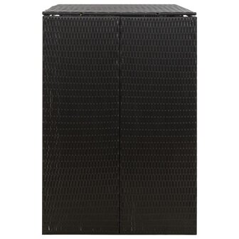 Containerberging dubbel 140x80x117 cm poly rattan zwart 5