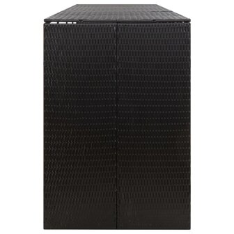 Containerberging viervoudig 274x80x117 cm poly rattan zwart 5