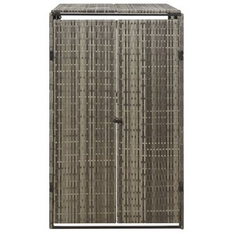 Containerberging enkel 70x80x117 cm poly rattan grijs 4