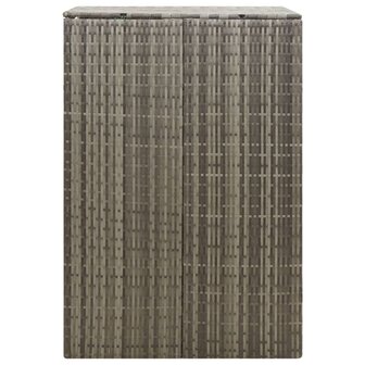 Containerberging enkel 70x80x117 cm poly rattan grijs 5