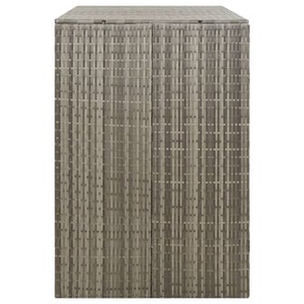 Containerberging dubbel 140x80x117 cm poly rattan grijs 5