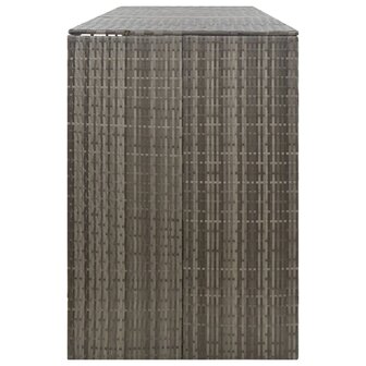 Containerberging viervoudig 274x80x117 cm poly rattan grijs 5