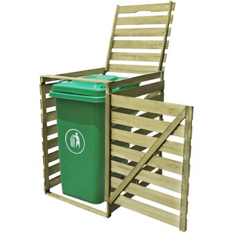 Containerberging enkel 240 L ge&iuml;mpregneerd hout 1