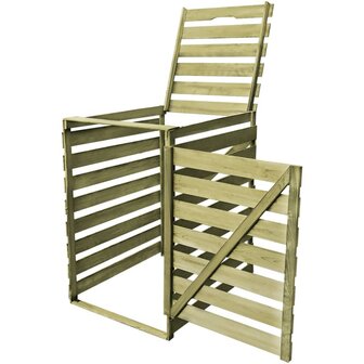 Containerberging enkel 240 L ge&iuml;mpregneerd hout 2