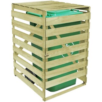 Containerberging enkel 240 L ge&iuml;mpregneerd hout 3