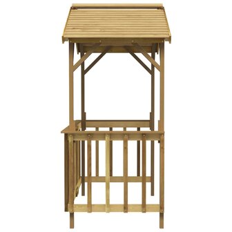 Barbecue-overkapping 163,5x93x210 cm ge&iuml;mpregneerd grenenhout 4