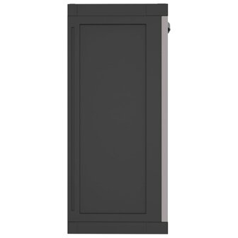 Tuinkast 65x37x85 cm polypropeen grijs en zwart 5