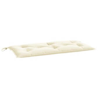 Tuinbankkussen 100x50x7 cm oxford stof cr&egrave;mekleurig 2