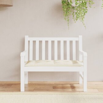Tuinbankkussen 100x50x7 cm oxford stof cr&egrave;mekleurig 3