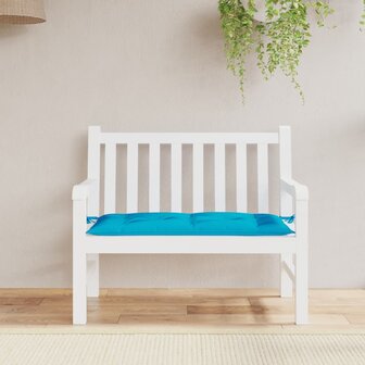 Tuinbankkussen 100x50x7 cm oxford stof lichtblauw 3