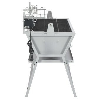 Draaispit barbecue ijzer en roestvrij staal 3