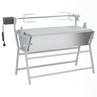 Draaispit barbecue ijzer en roestvrij staal 9