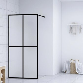 Inloopdouchewand 90x195 cm mat gehard glas 1