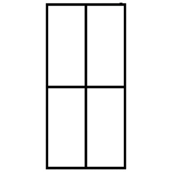 Inloopdouchewand 90x195 cm mat gehard glas 3
