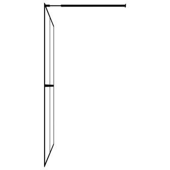 Inloopdouchewand 90x195 cm mat gehard glas 4