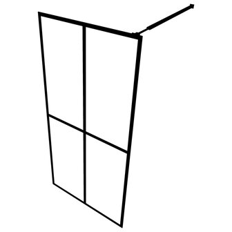 Inloopdouchewand 90x195 cm mat gehard glas 5