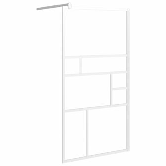 Inloopdouchewand 115x195 cm ESG-glas wit 2