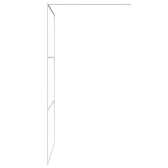 Inloopdouchewand 115x195 cm transparant ESG-glas wit 4