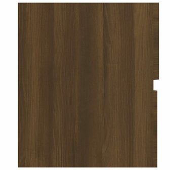 Wastafelkast 80x38,5x45 cm bewerkt hout bruin eikenkleur 8