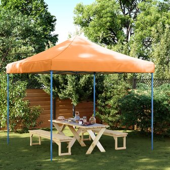 Partytent inklapbaar pop-up 292x292x315 cm oranje 1