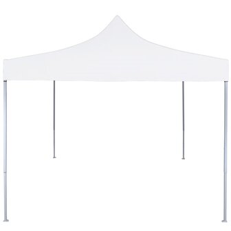 Partytent professioneel inklapbaar 2x2 m staal wit 2