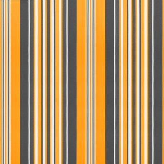 Vervangingsdoek voor luifelrok gestreept 3,5 m geel en grijs 5