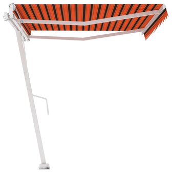 Luifel vrijstaand automatisch 450x300 cm oranje en bruin 4