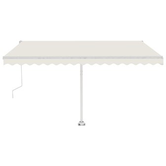 Luifel vrijstaand automatisch 400x350 cm cr&egrave;mekleurig 2