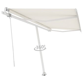 Luifel vrijstaand automatisch 400x350 cm cr&egrave;mekleurig 3