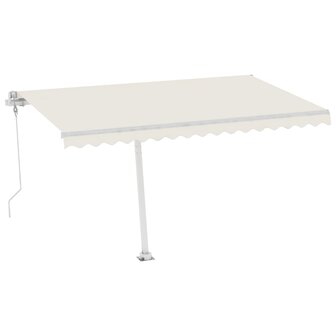 Luifel vrijstaand automatisch 400x350 cm cr&egrave;mekleurig 4
