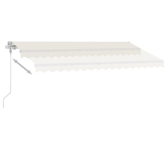 Luifel vrijstaand automatisch 400x350 cm cr&egrave;mekleurig 6