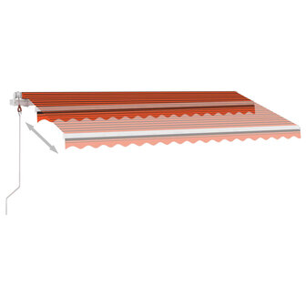 Luifel vrijstaand automatisch 400x350 cm oranje en bruin 6