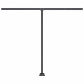 Luifel vrijstaand handmatig uittrekbaar 300x250 cm antraciet 8