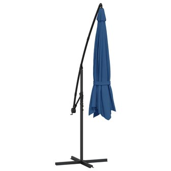Zweefparasol met aluminium paal 350 cm blauw 5