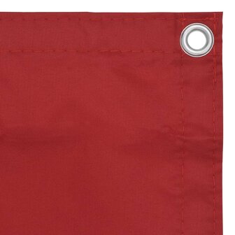 Balkonscherm 90x400 cm oxford stof rood 3
