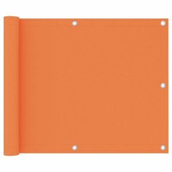 Balkonscherm 75x400 cm oxford stof oranje 1