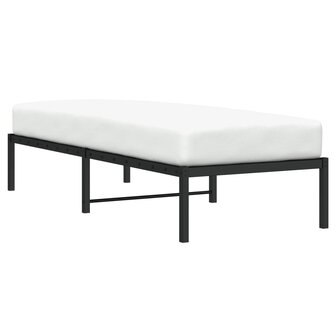 Bedframe metaal zwart 75 x 190 cm 3