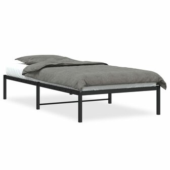 Bedframe metaal zwart 100x190 cm 2
