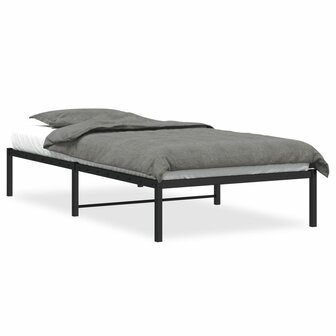 Bedframe metaal zwart 107x203 cm 2
