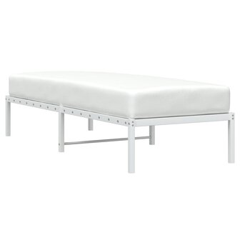 Bedframe metaal wit 75 x 190 cm 3