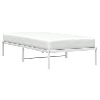 Bedframe metaal wit 100x190 cm 3