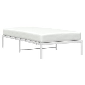 Bedframe metaal wit 100x200 cm 3