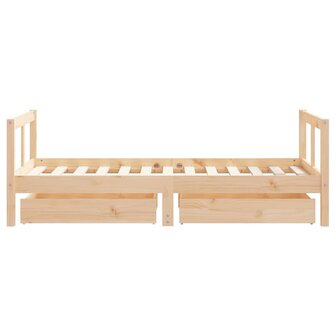 Kinderbedframe met lades 80x160 cm massief grenenhout 6
