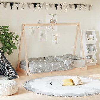 Kinderbedframe 80x160 cm massief grenenhout 1