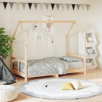 Kinderbedframe 80x160 cm massief grenenhout 1
