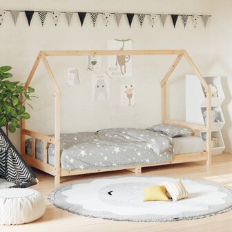 Kinderbedframe 90x190 cm massief grenenhout 1