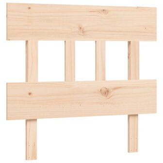 Seniorenbed met hoofdbord massief hout 90x200 cm 8