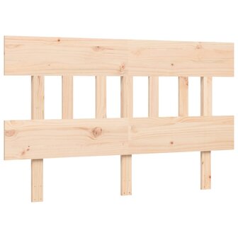 Seniorenbed met hoofdbord massief hout 140x200 cm 8