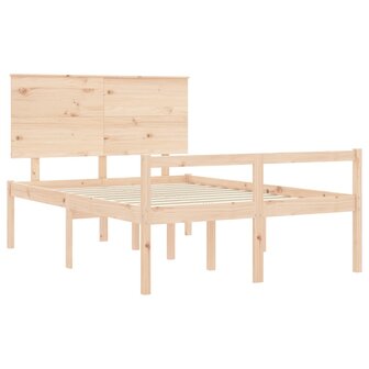Seniorenbed met hoofdbord massief hout 5