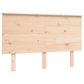 Seniorenbed met hoofdbord massief hout 8